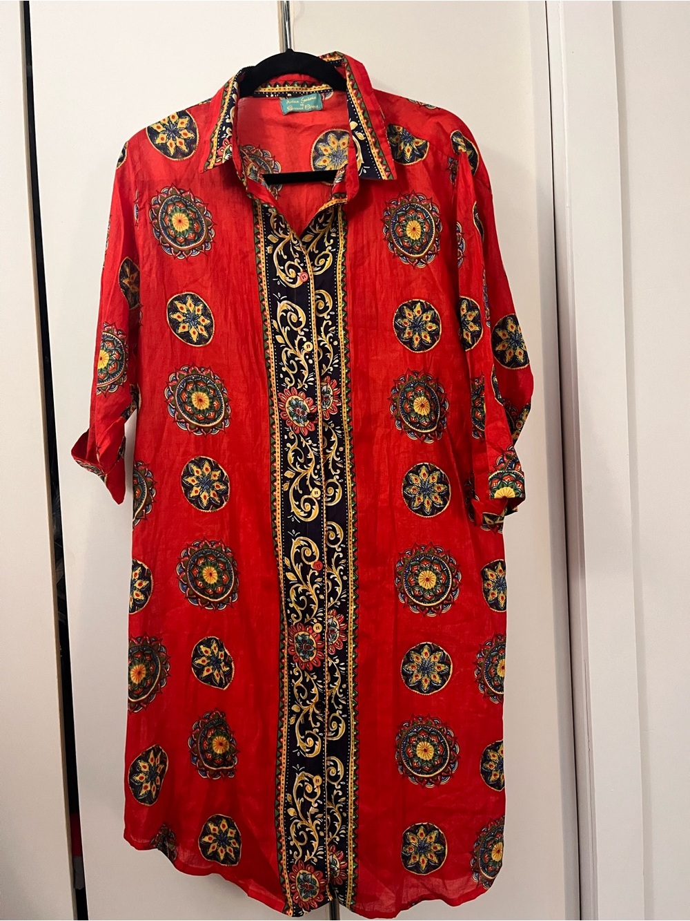 Antica Sartoria by Giacomo Cinque Red Printed Tunic